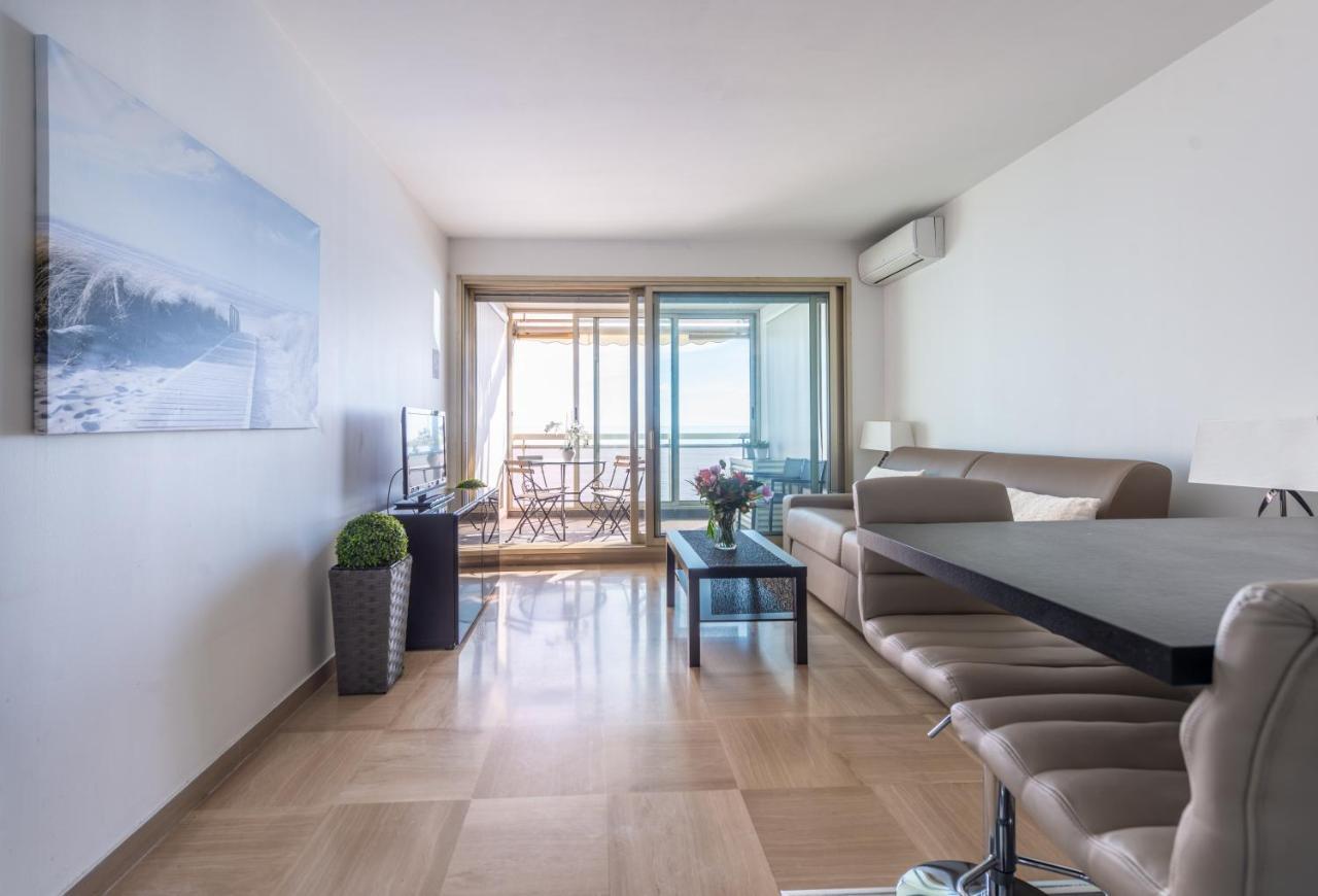 Sea Front - Panoramic Sea View Studio With Terrace Ніцца Екстер'єр фото